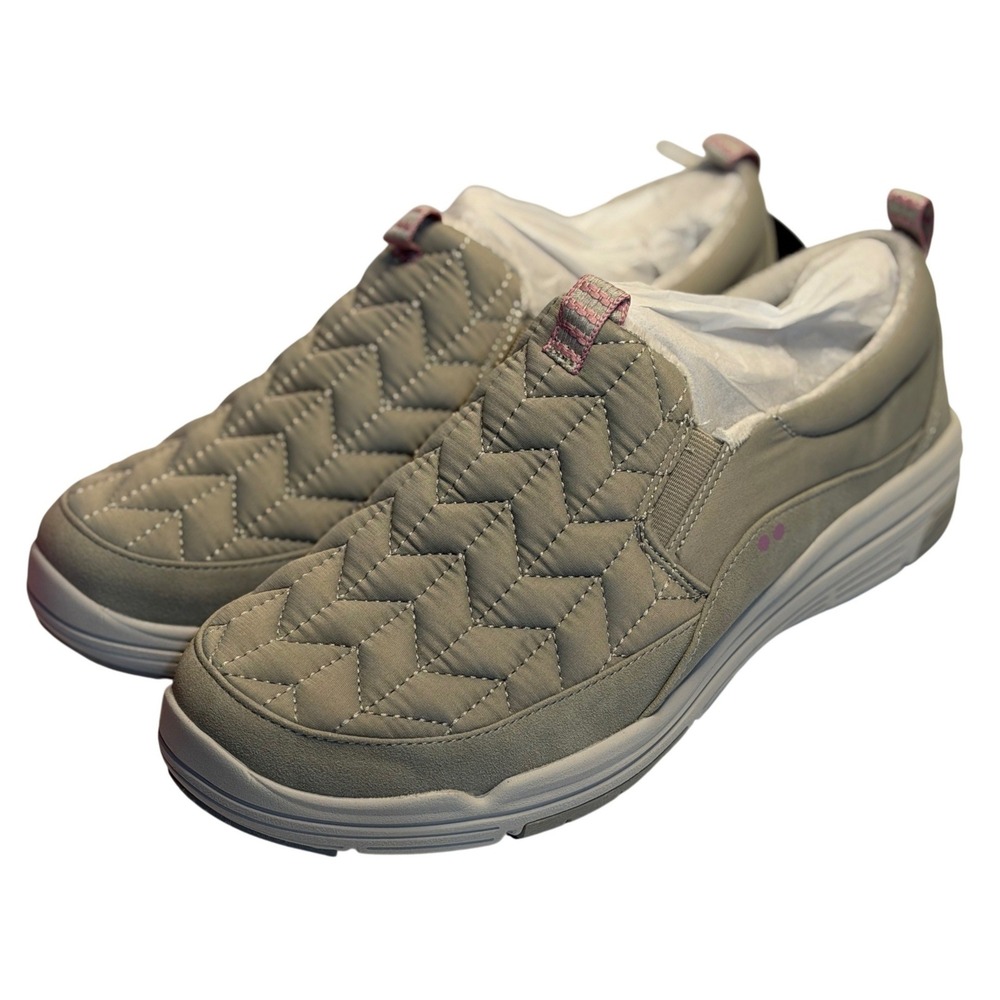 Ryka Slip-On Shoes Quilted Paloma Grey Water-Repellent Ava3 Comfort Sneakers 11W